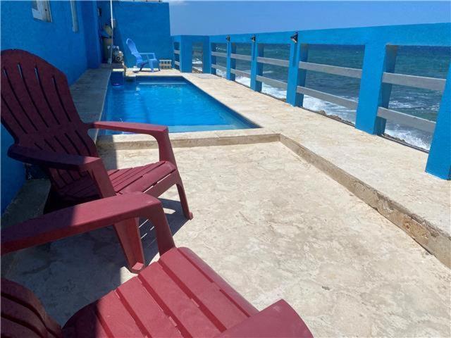 Casita Familiar Con Vista Al Mar Y Piscina Vila Arecibo Exterior foto